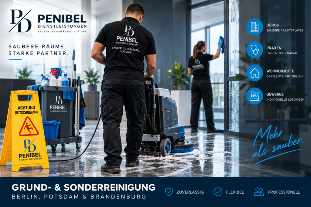 Grund- und Sonderreinigung Berlin, Potsdam & Brandenburg – Penibel Dienstleistungen