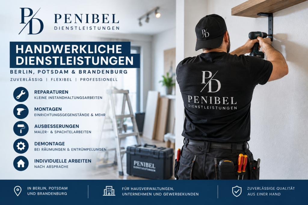 Handwerkliche Dienstleistungen Berlin, Potsdam & Brandenburg – Penibel Dienstleistungen